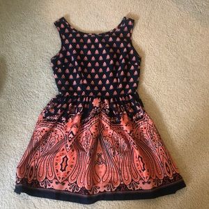 Patterned A-Line Dress